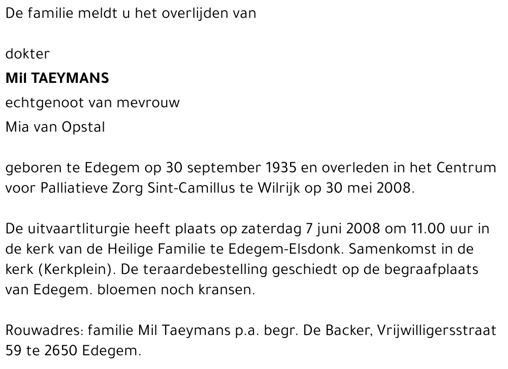 Emiel TAEYMANS