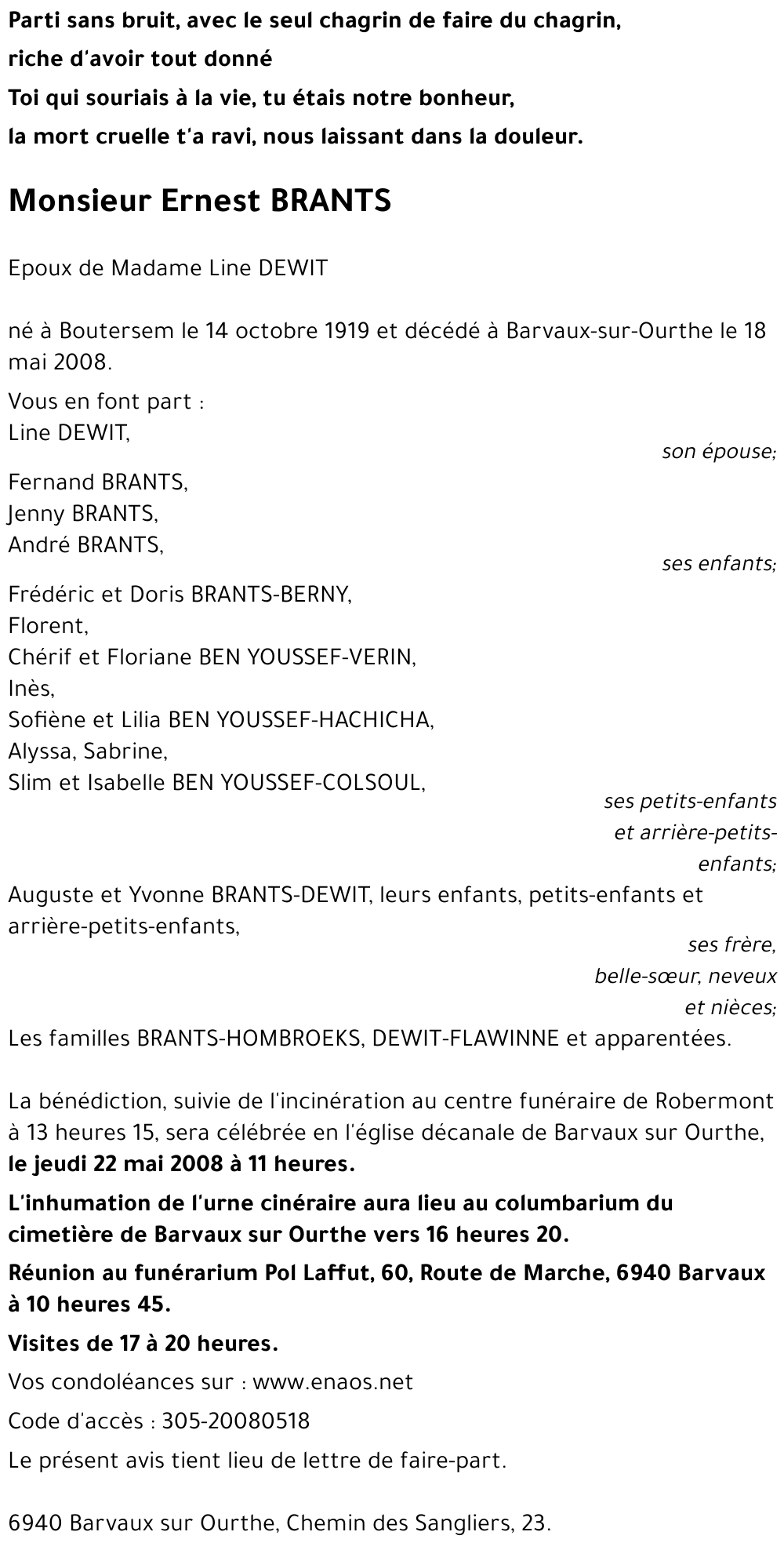 Ernest BRANTS