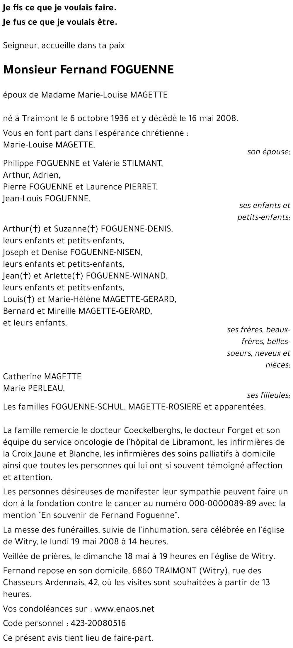 Fernand FOGUENNE