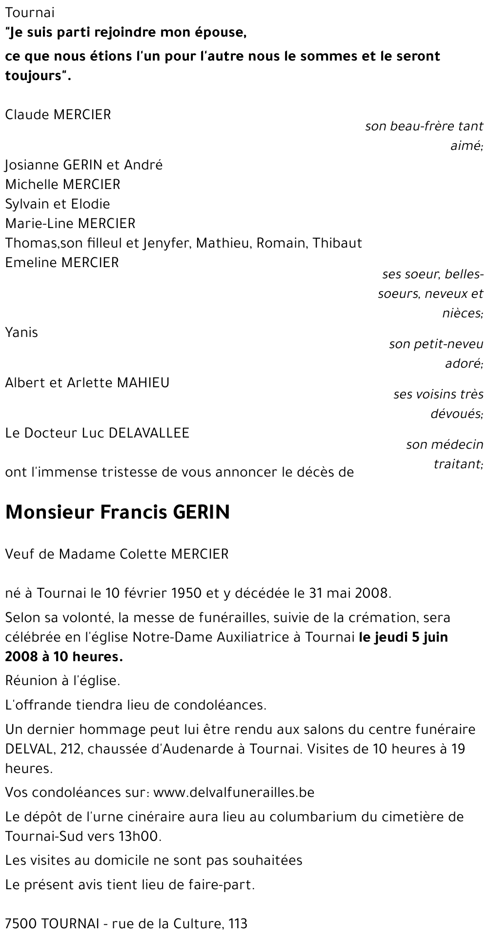 Francis GERIN
