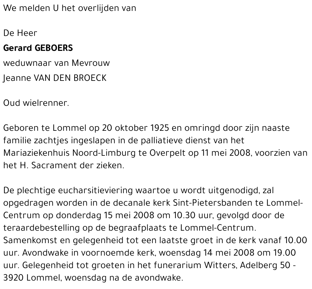 Gerard Geboers