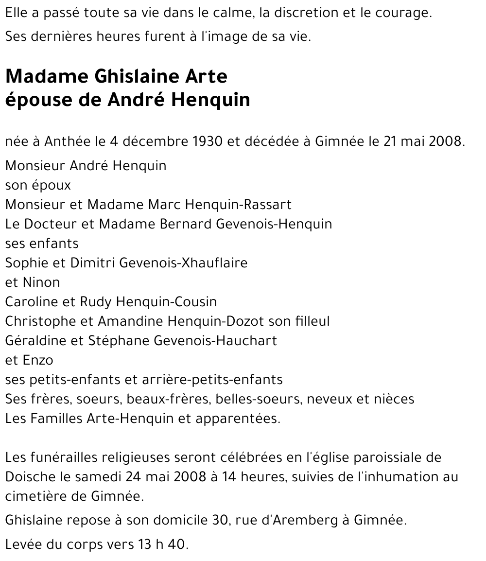 Ghislaine Arte