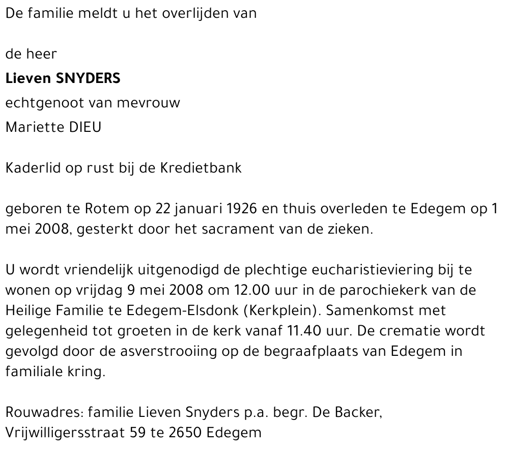 Godlief SNYDERS