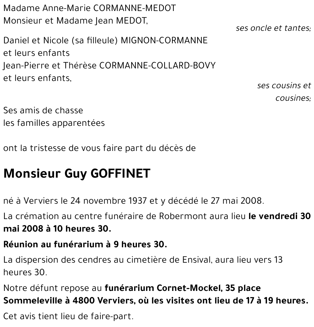 Guy GOFFINET