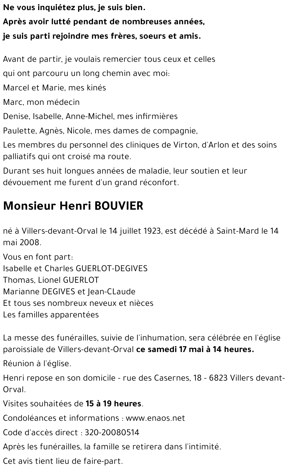 Henri BOUVIER