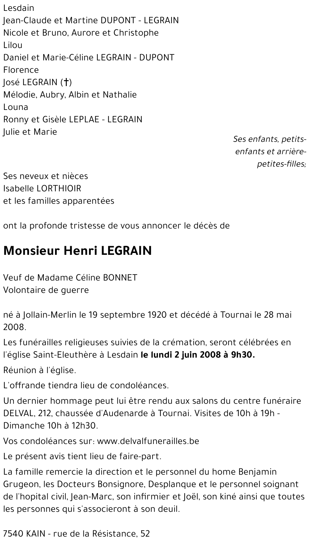 Henri LEGRAIN