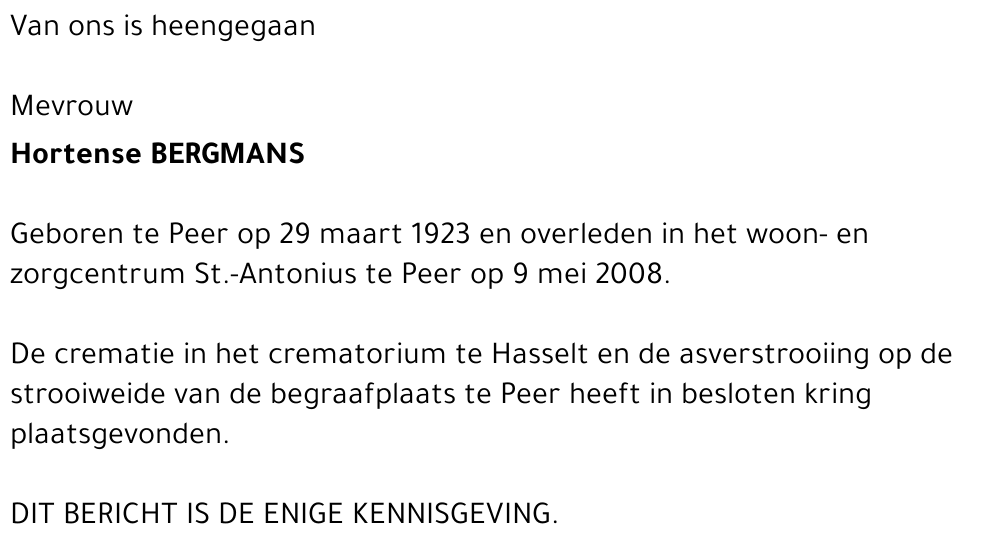 Hortense Bergmans