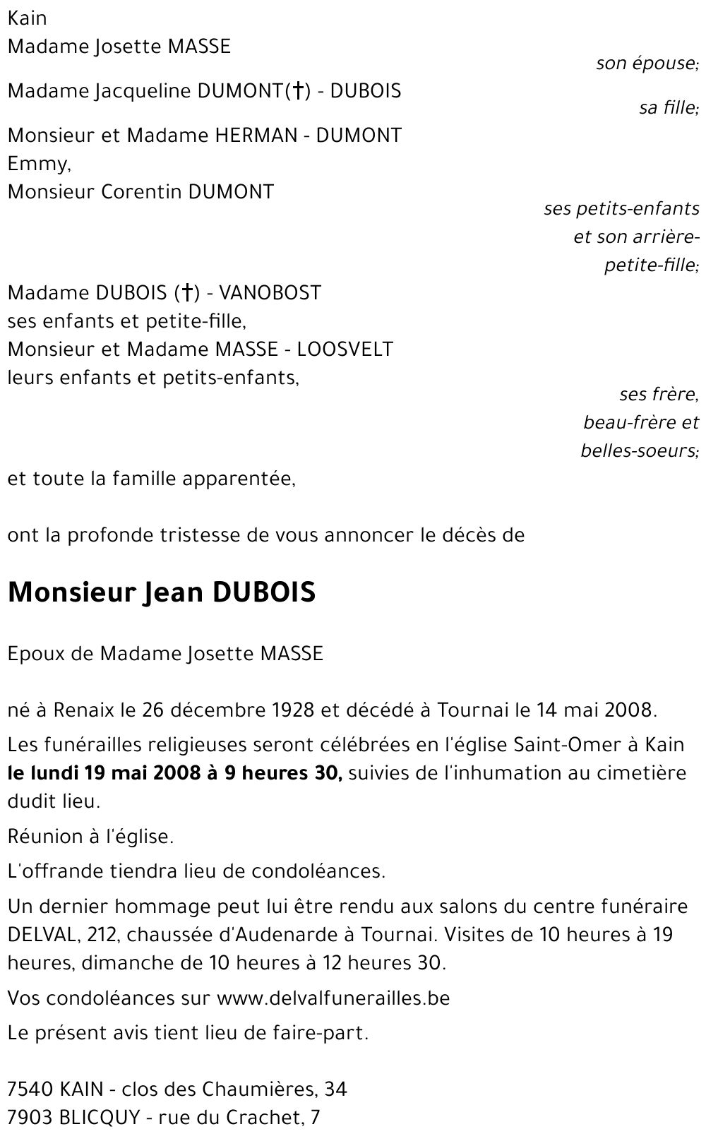 Jean DUBOIS