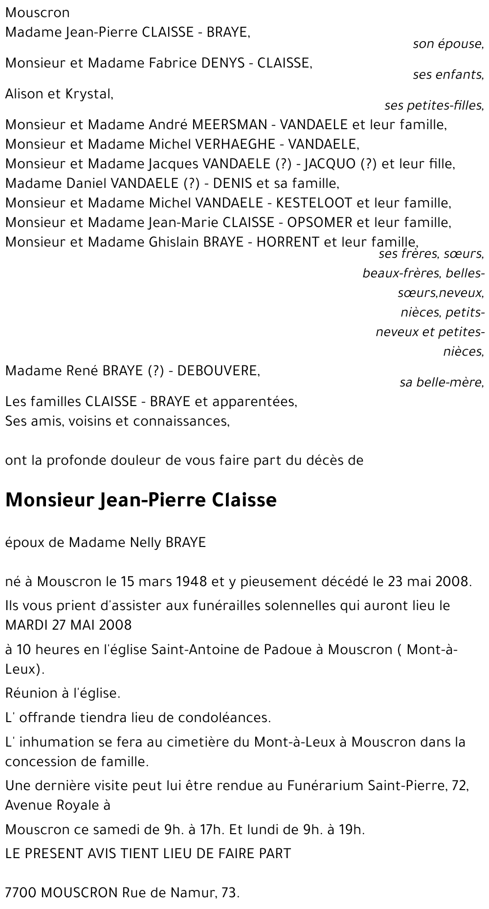 Jean-Pierre Claisse