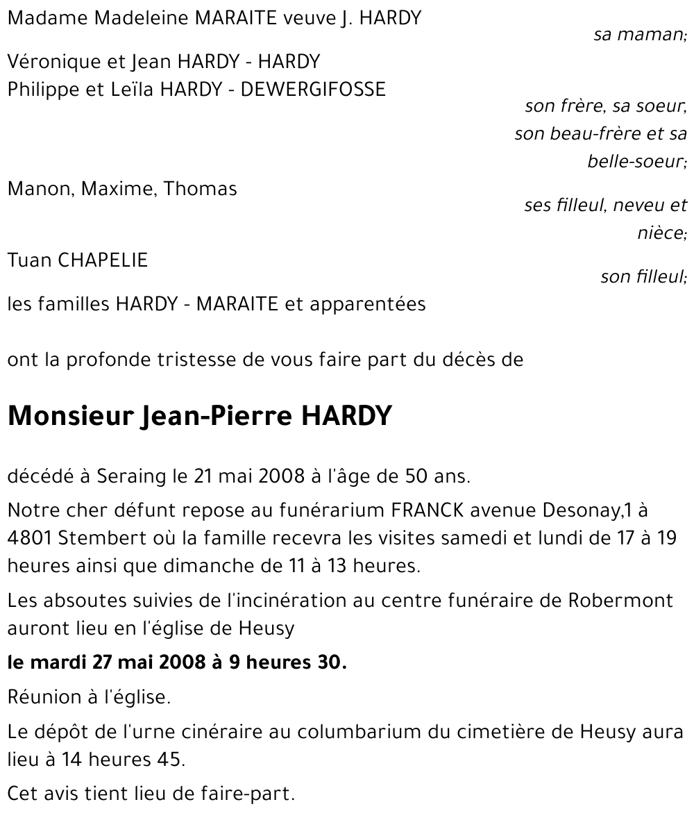 Jean-Pierre HARDY