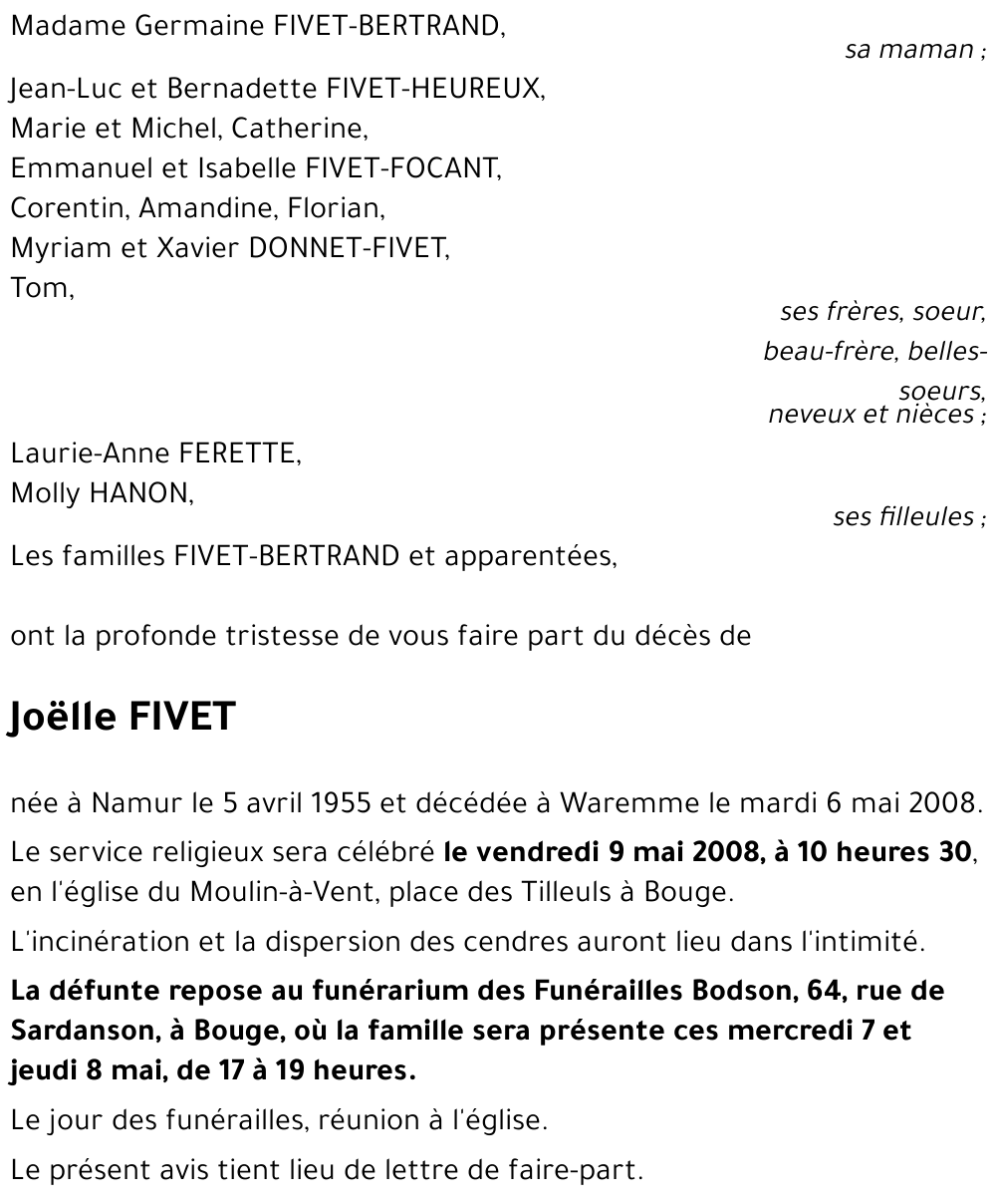 Joëlle FIVET