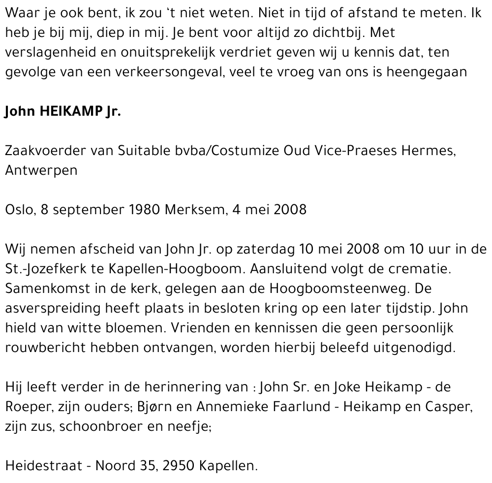 John Jr. Heikamp