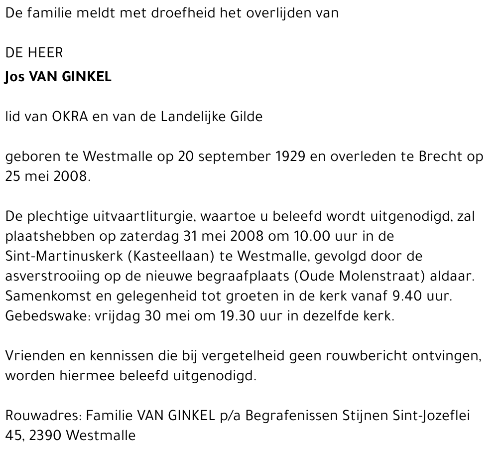 Jos Van Ginkel