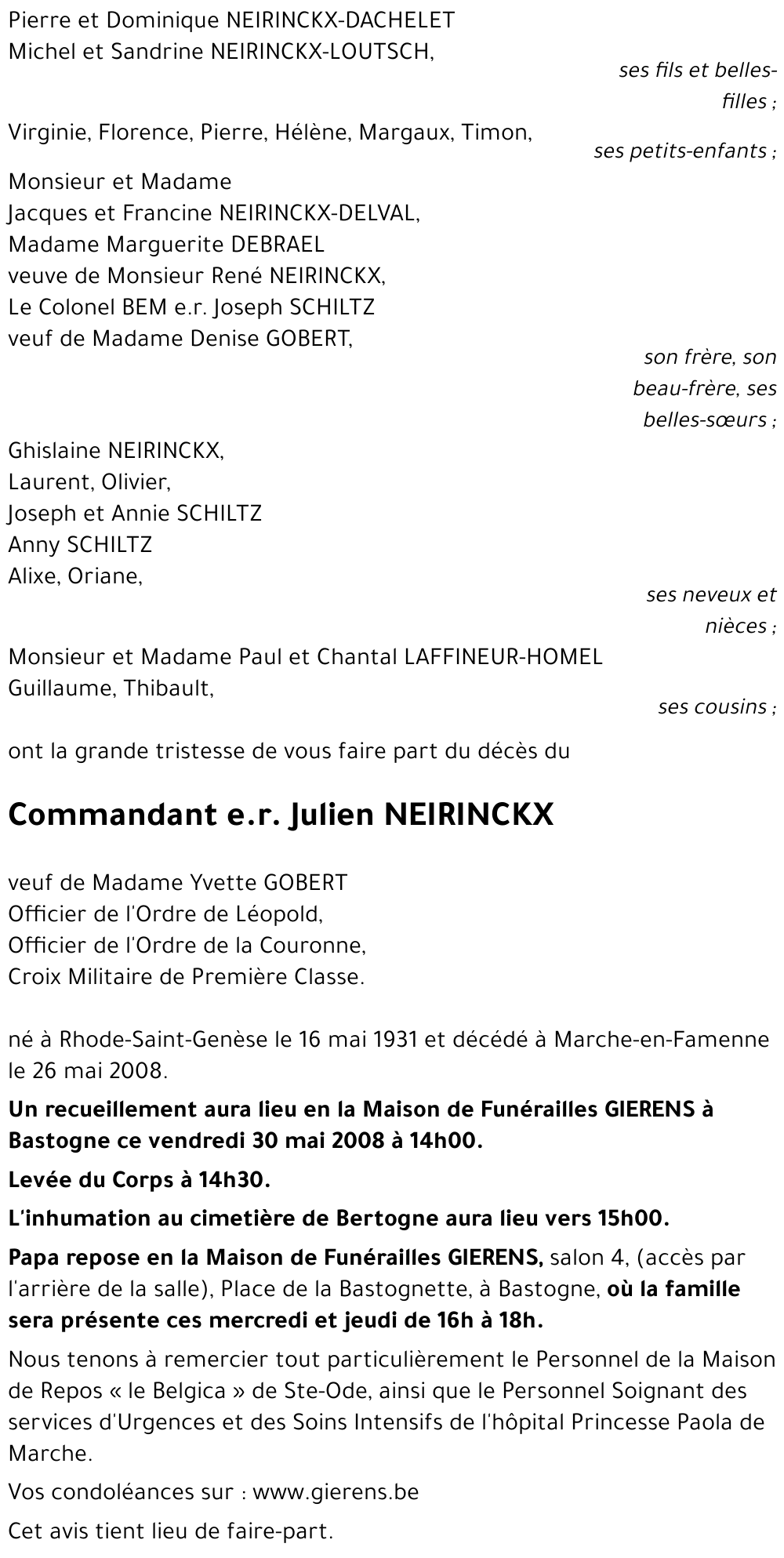 Julien NEIRINCKX