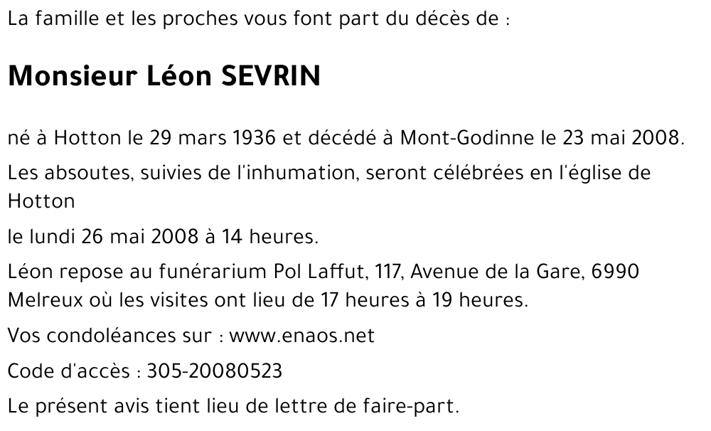 Léon SEVRIN