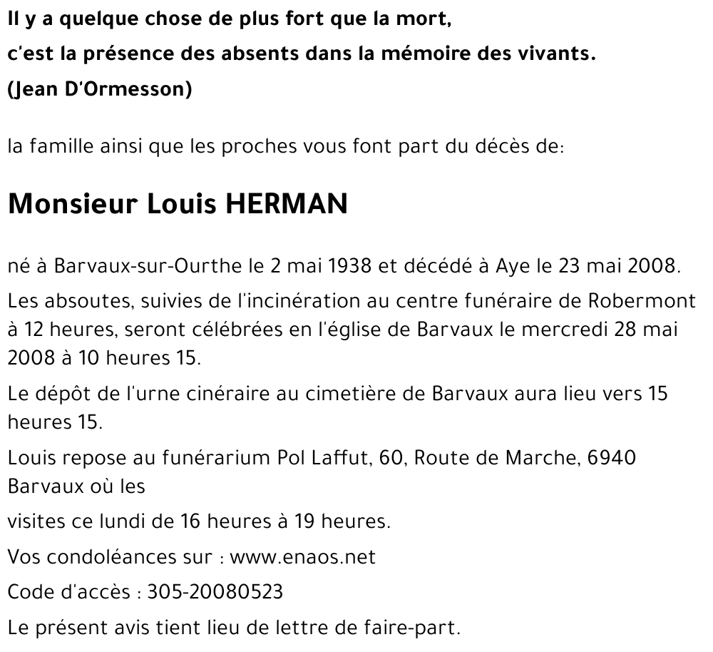 Louis HERMAN