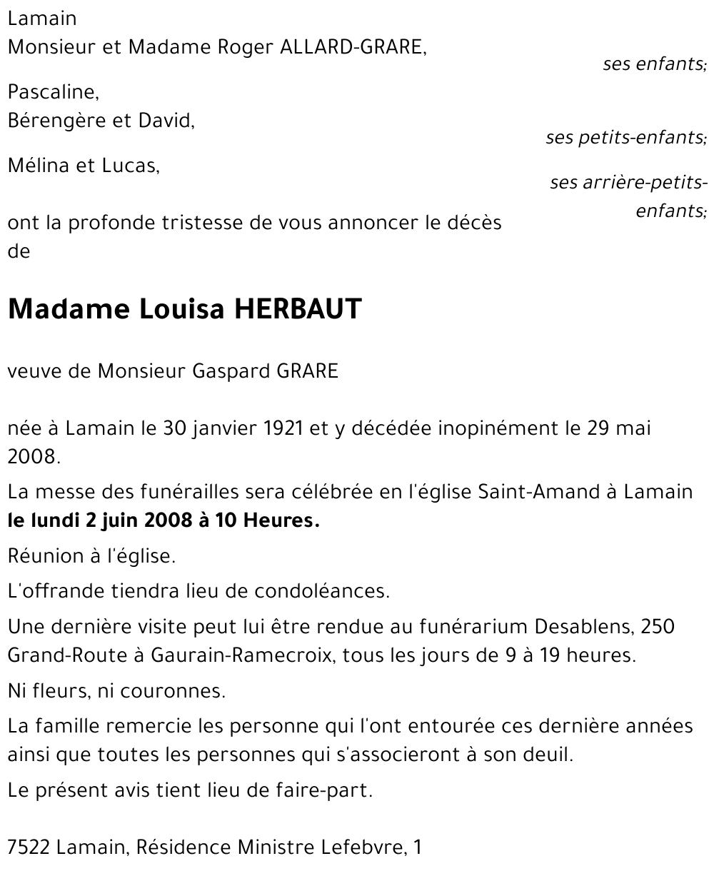 Louisa HERBAUT