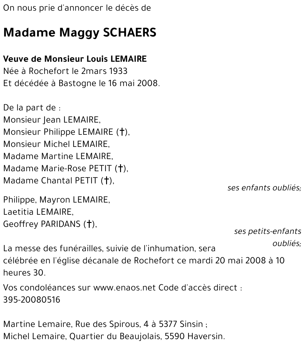 Maggy SCHAERS