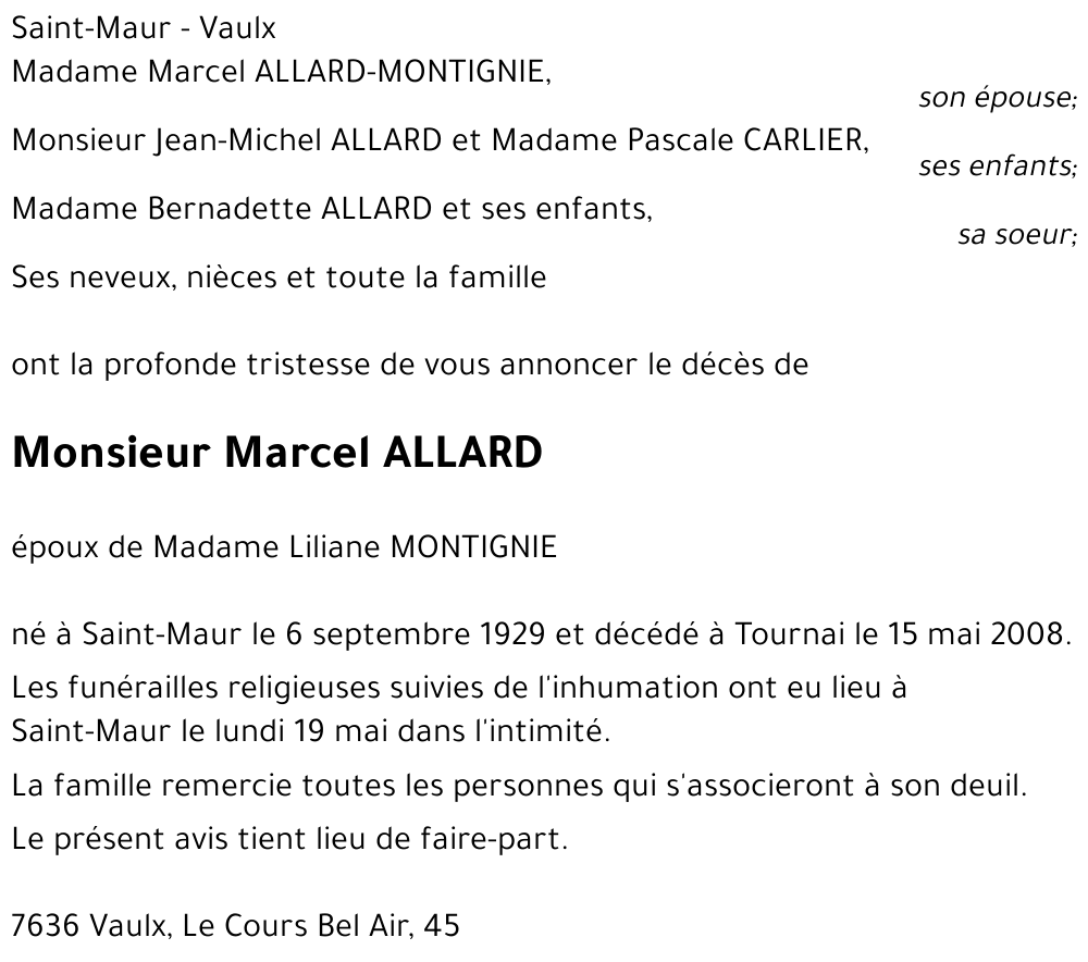 Marcel ALLARD