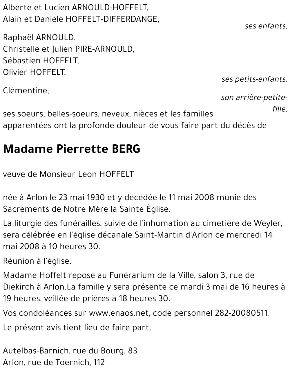 Marcelle BERG
