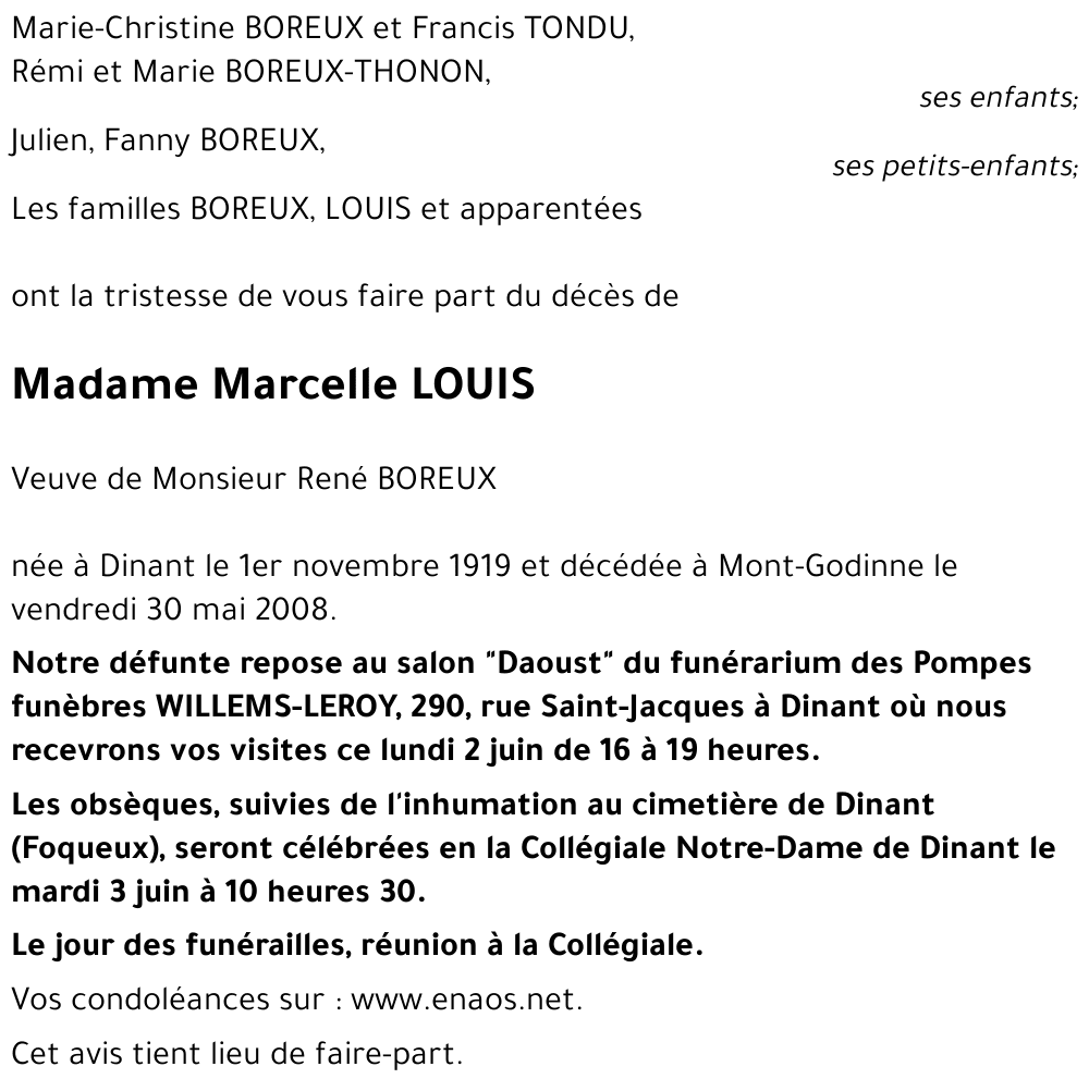 Marcelle LOUIS