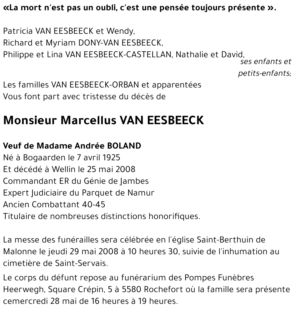 Marcellus VAN EESBEECK
