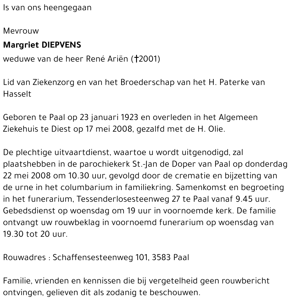 Margriet Diepvens
