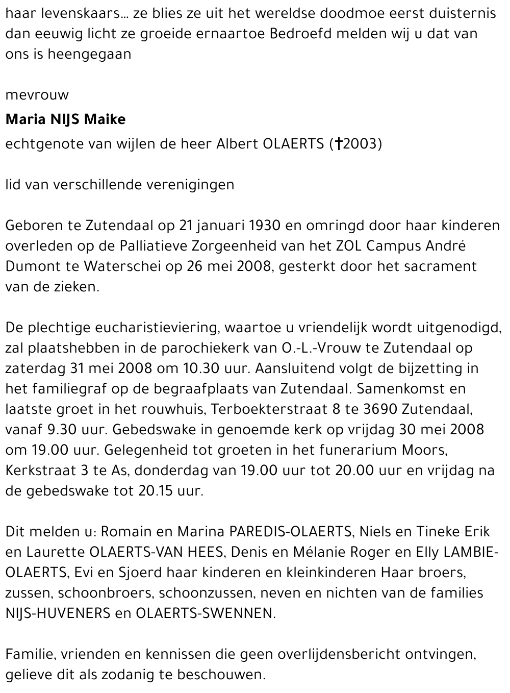 Maria Nijs