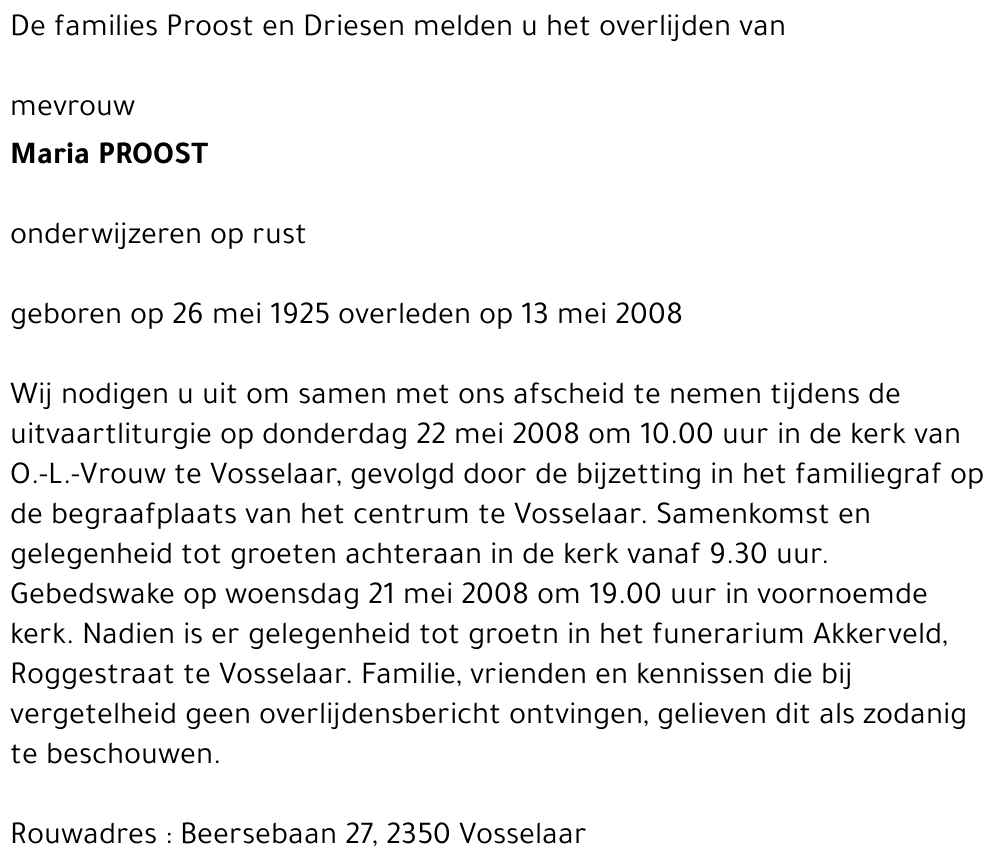 Maria Proost