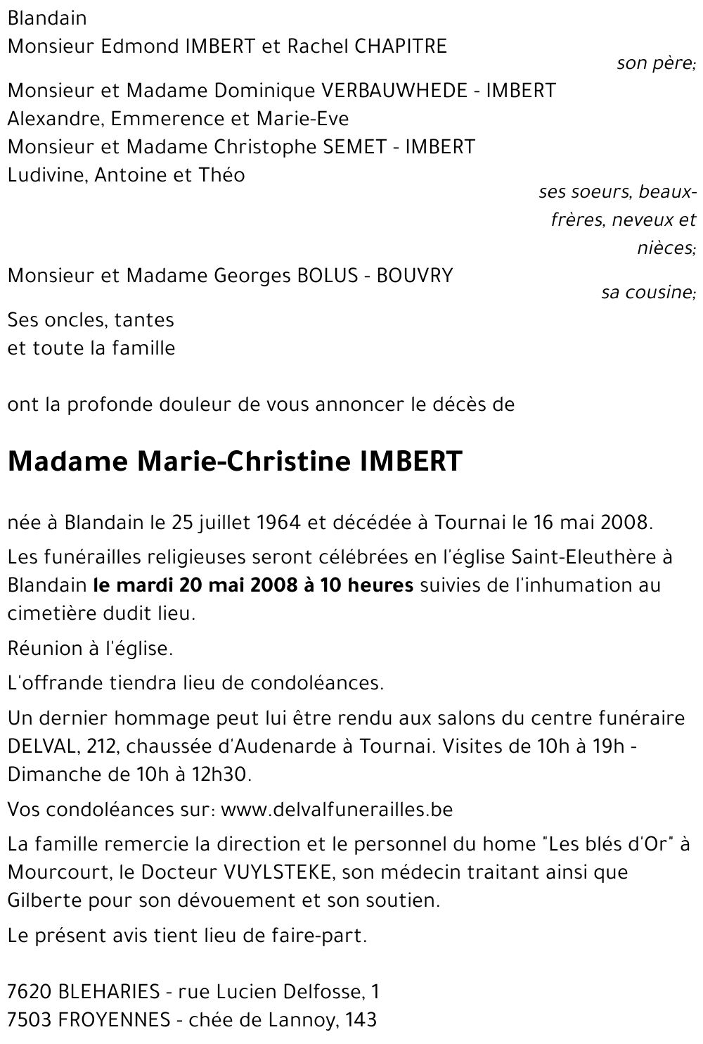 Marie-Christine IMBERT