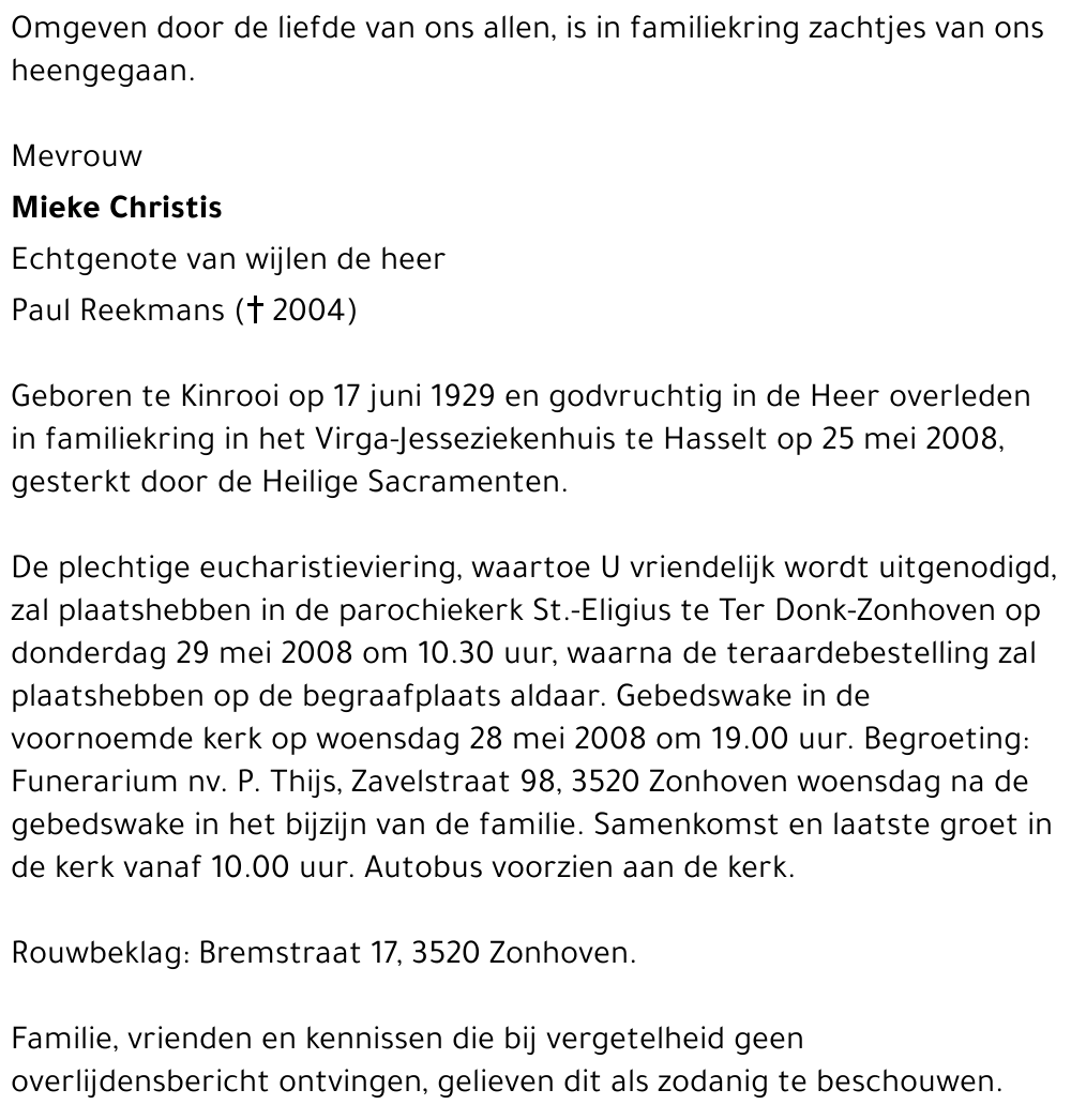 Mieke Christis