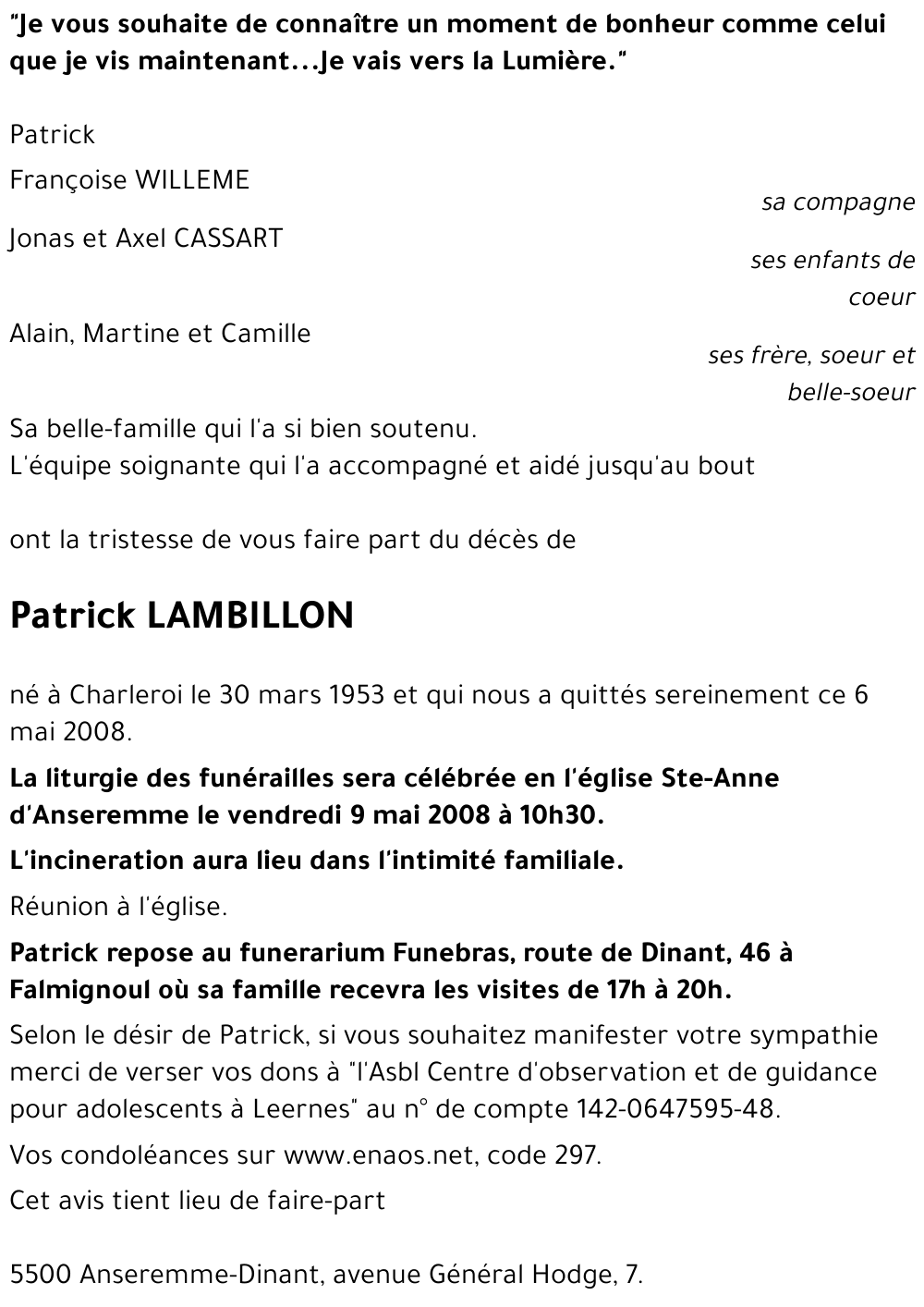 Patrick LAMBILLON