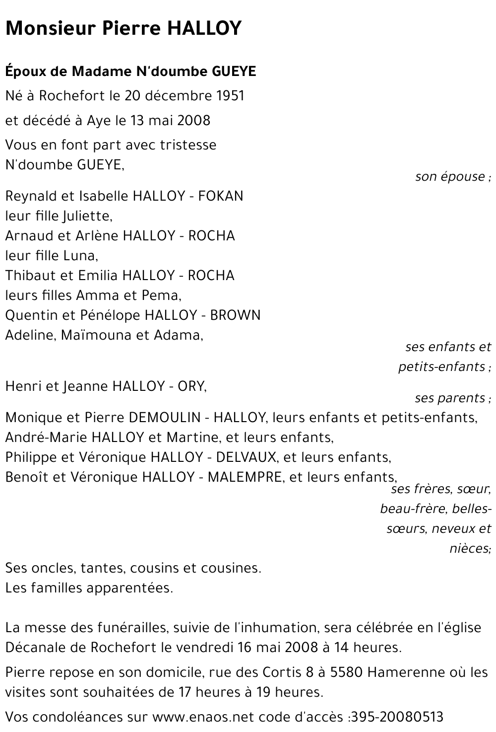 Pierre HALLOY