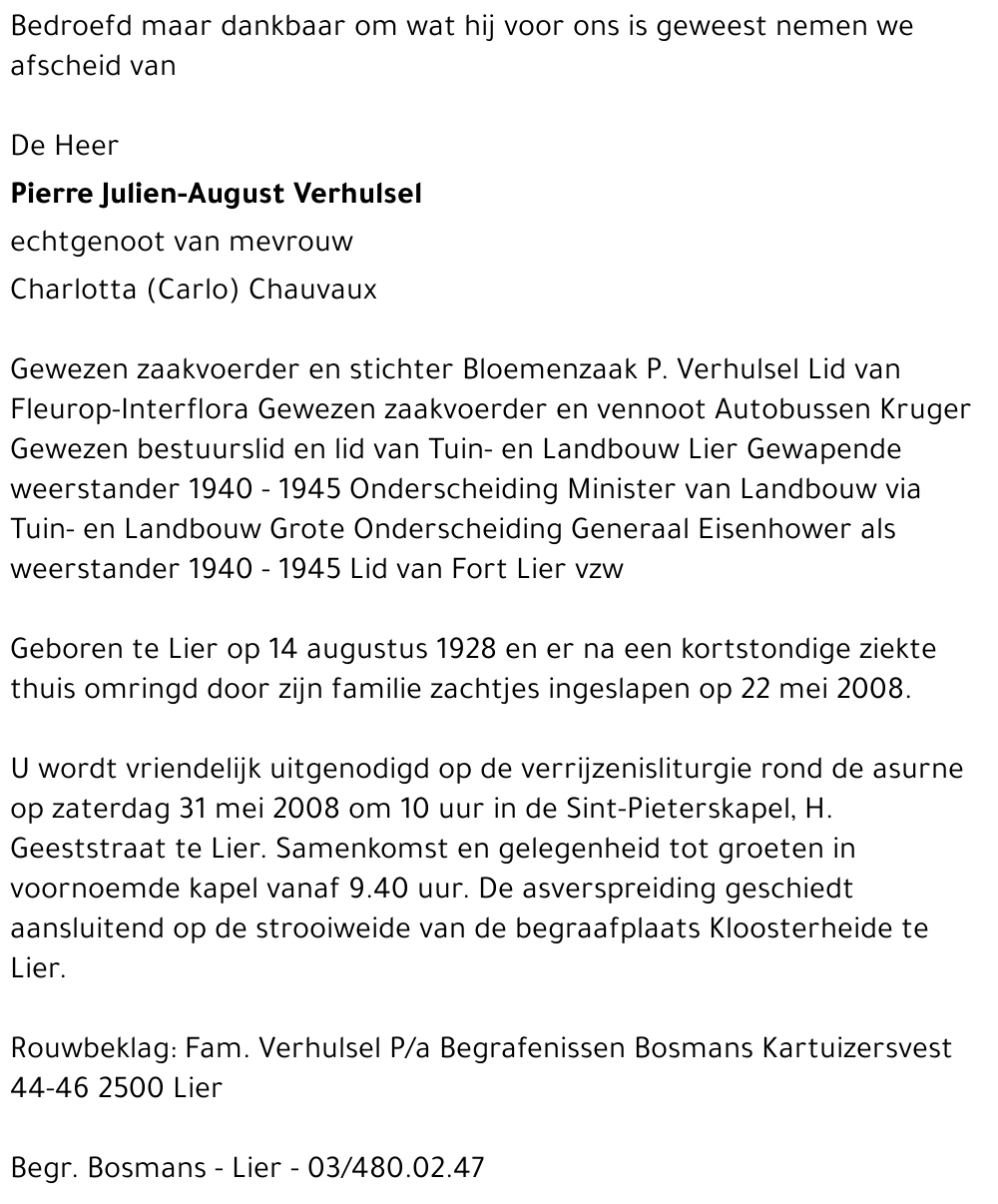 Pierre Julien-August Verhulsel