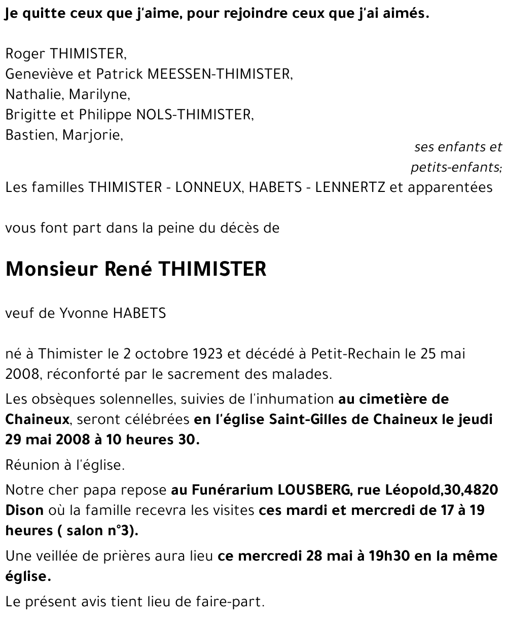 René THIMISTER