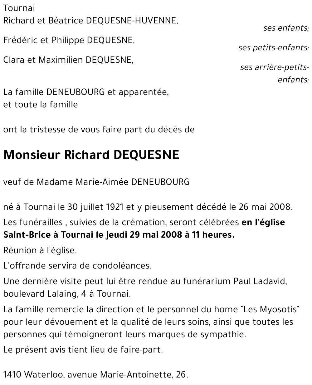 Richard DEQUESNE