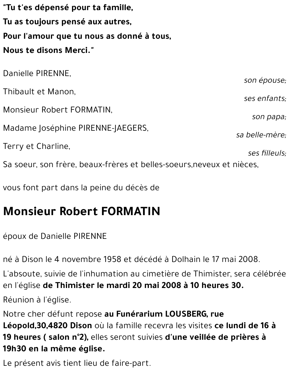 Robert FORMATIN