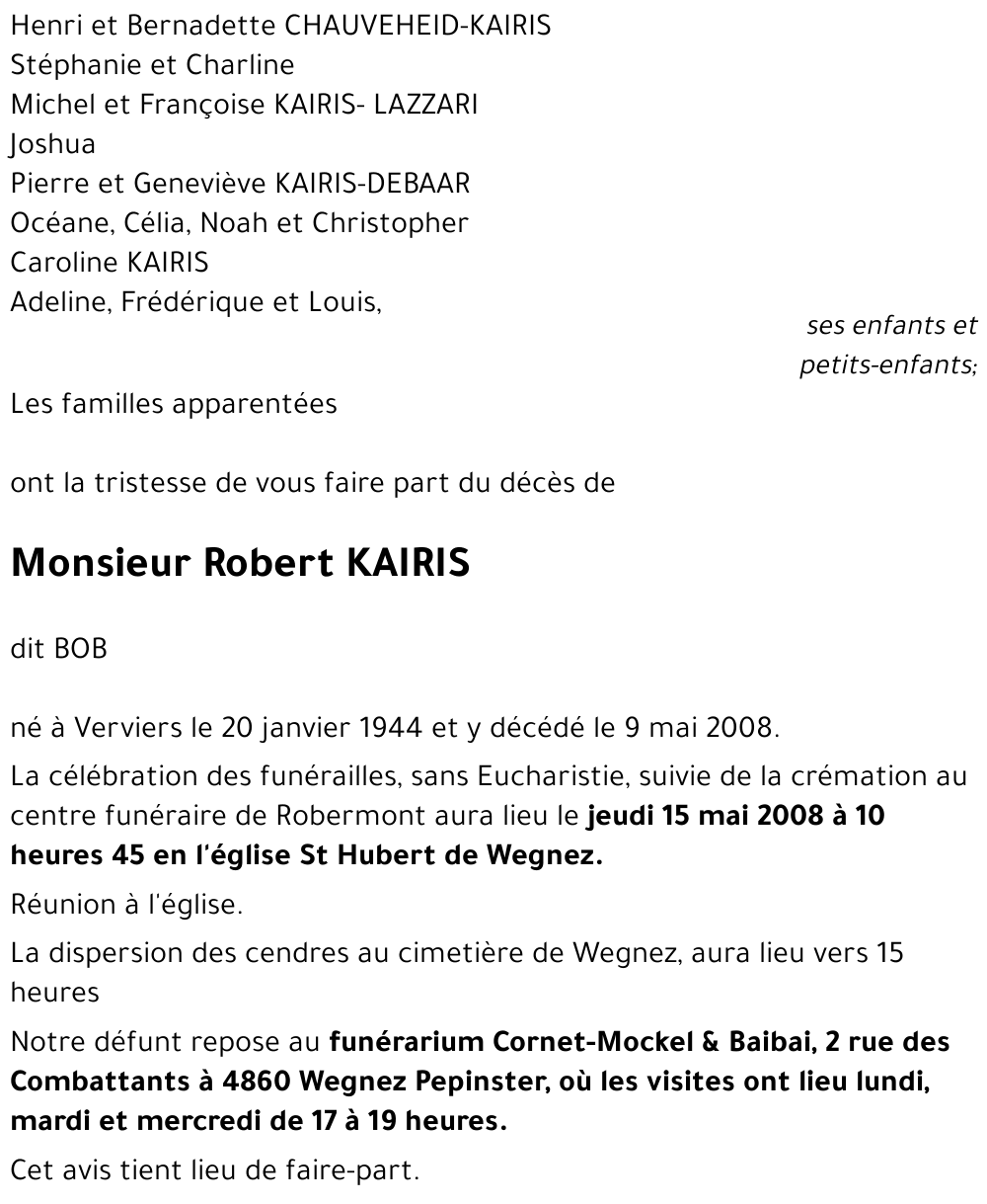 Robert KAIRIS