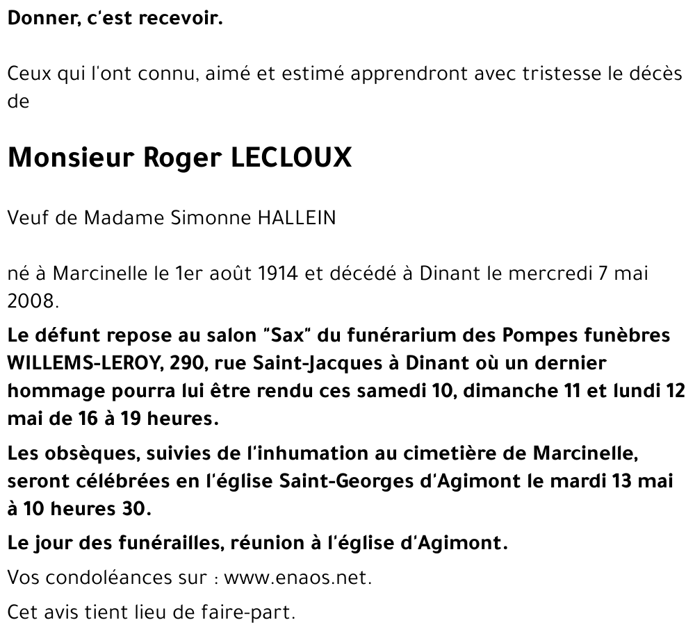 Roger LECLOUX