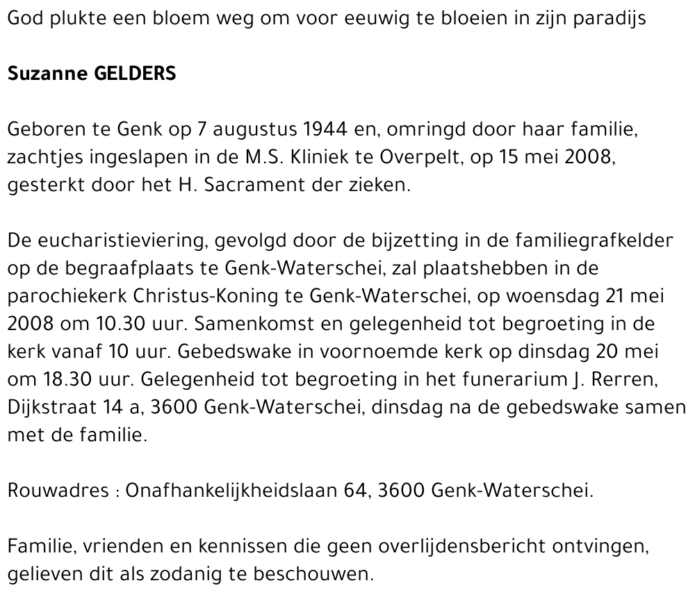 Suzanne GELDERS