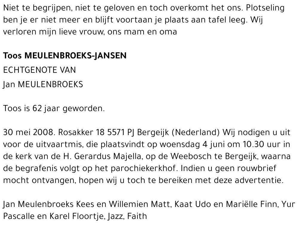 Toos Meulenbroeks-Jansen