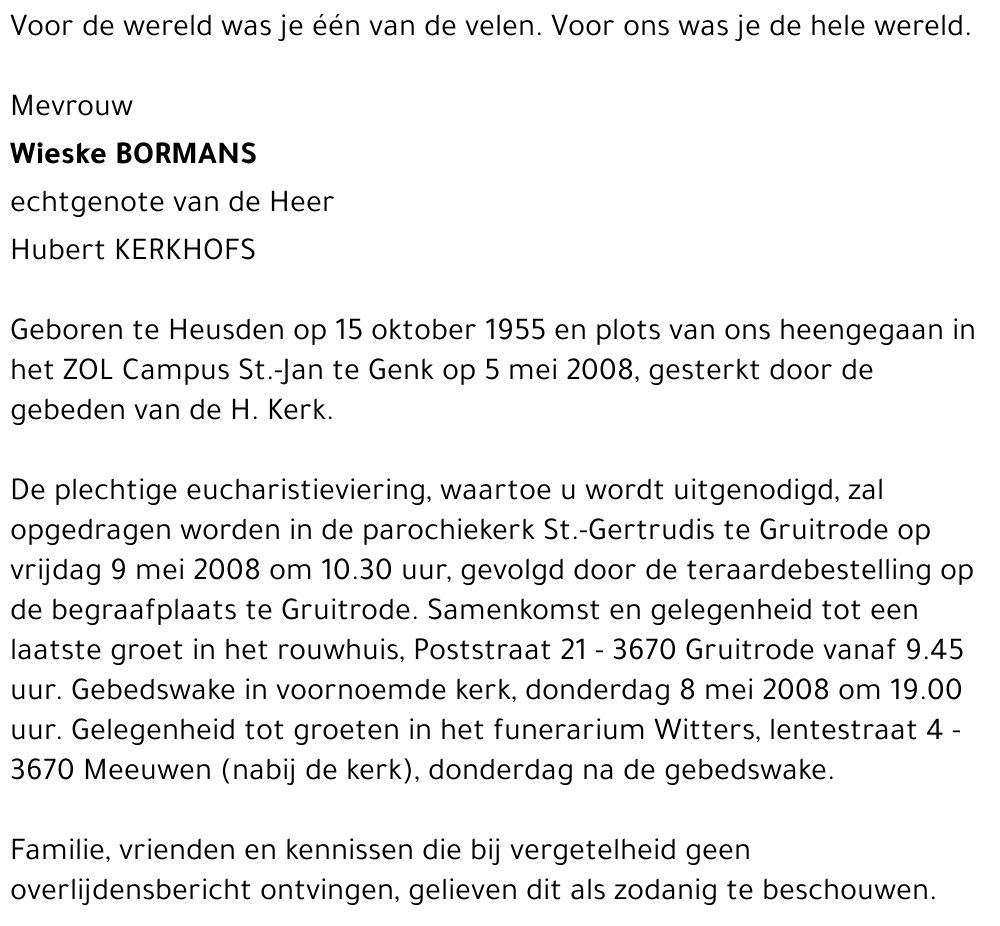 Wieske Bormans