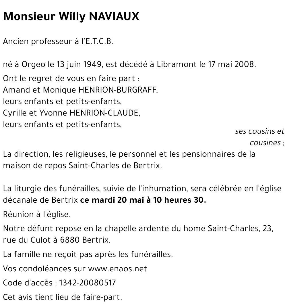 Willy NAVIAUX