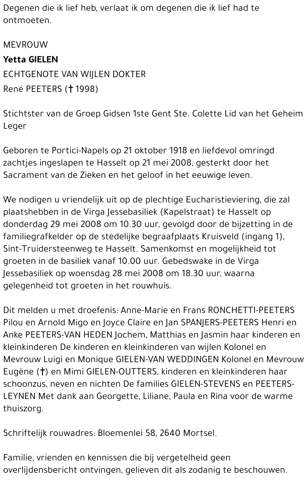 Yetta Gielen