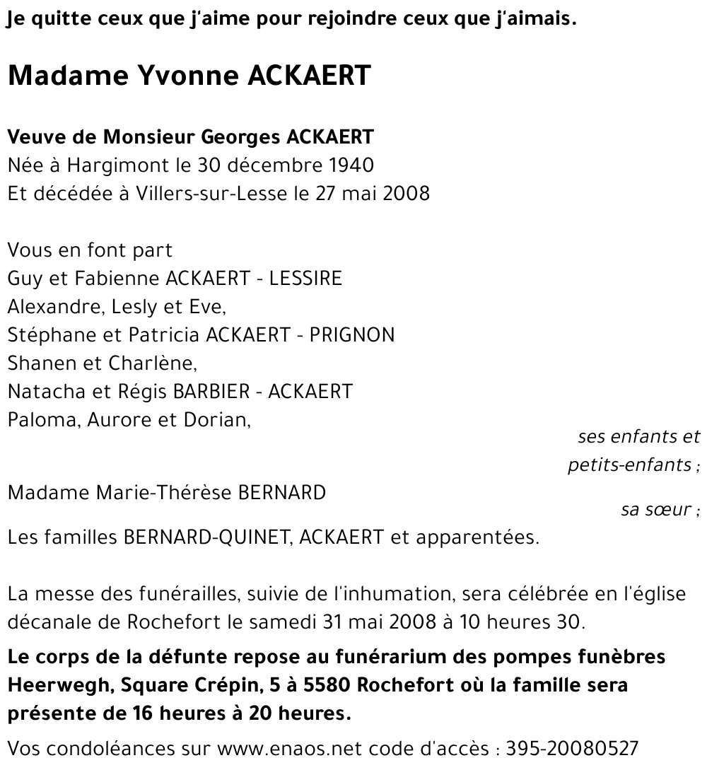 Yvonne ACKAERT