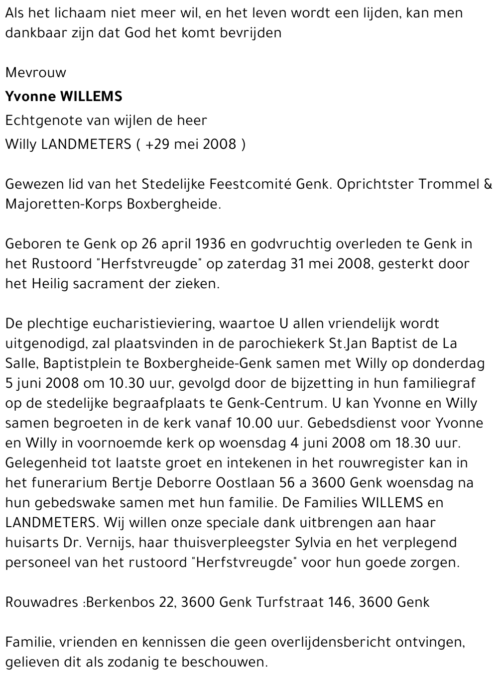 Yvonne Willems