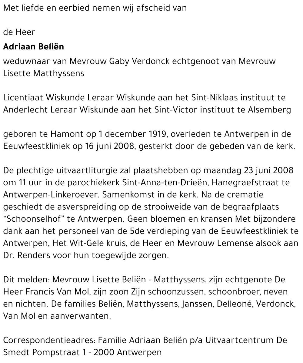 Adriaan Beliën