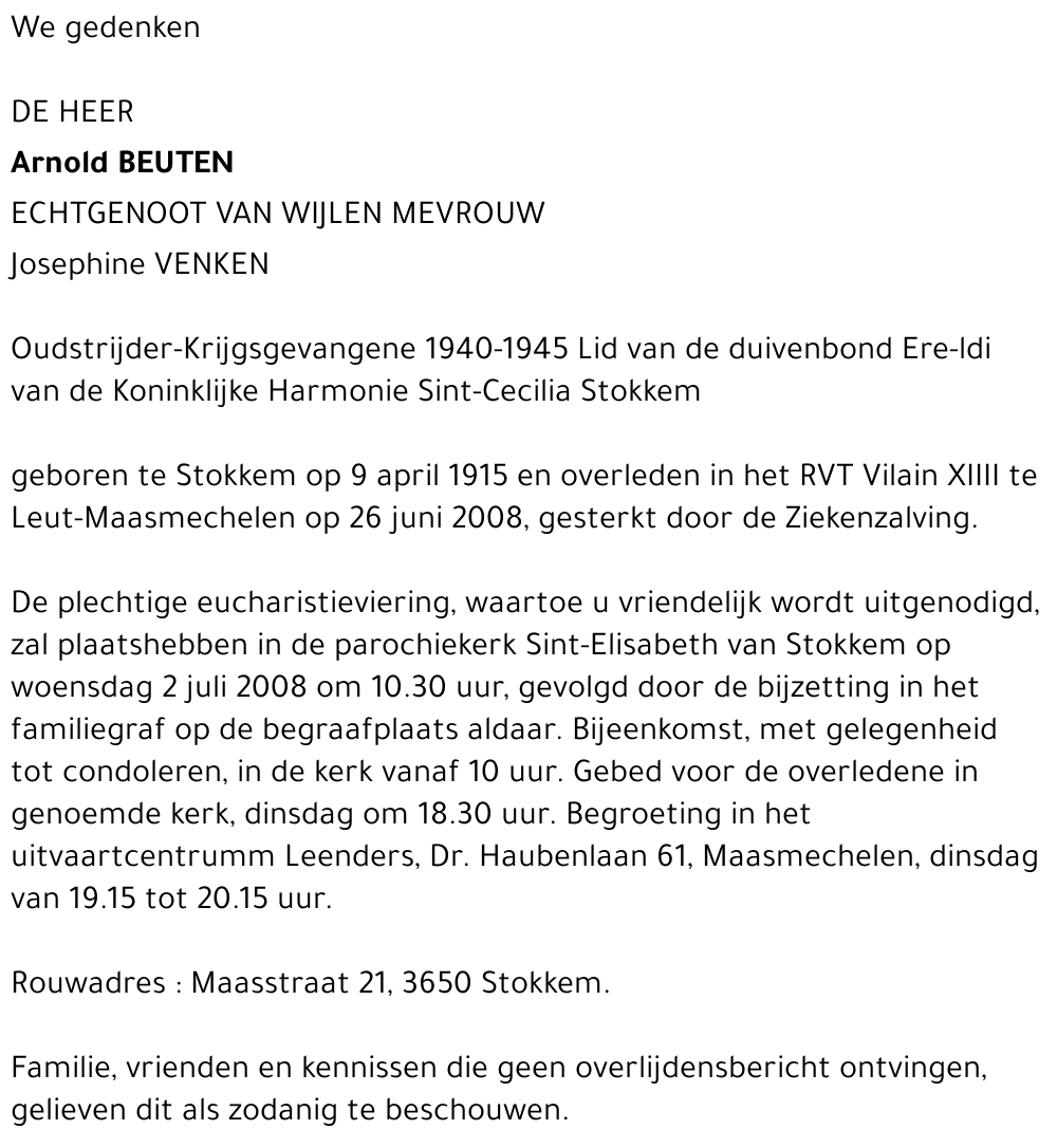 Arnold Beuten