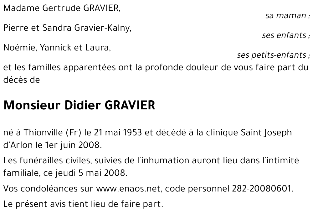 Didier GRAVIER