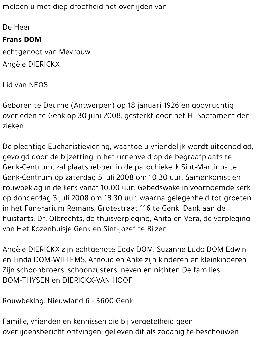 Frans DOM